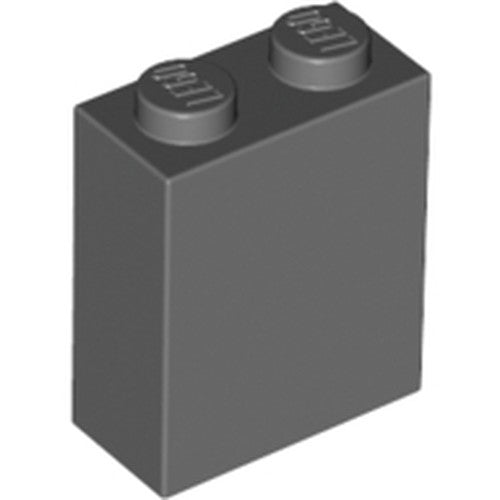 LEGO 3245c Brick 1 x 2 x 2 with Inside Stud Holder in Dark Bluish Gray - Authentic LEGO Part