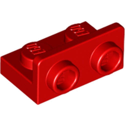 LEGO 99780 Bracket 1 x 2 - 1 x 2 Inverted in Red - Authentic LEGO Part
