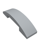 LEGO 93273 Slope, Curved 4 x 1 x 2/3 Double in Light Bluish Gray - Authentic LEGO Part