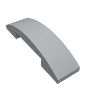 LEGO 93273 Slope, Curved 4 x 1 x 2/3 Double in Light Bluish Gray - Authentic LEGO Part