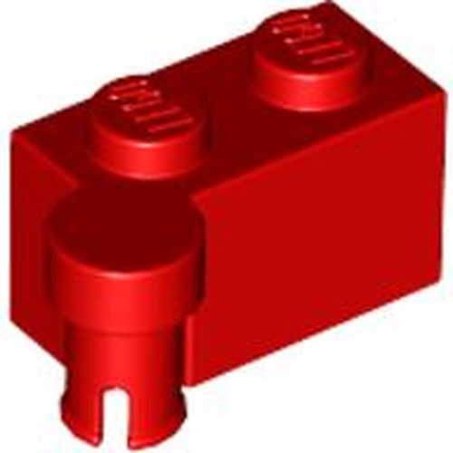 LEGO 3830 Hinge Brick 1 x 4 Swivel Top in Red - Authentic LEGO Part