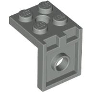 LEGO 3956 Bracket 2 x 2 - 2 x 2 with 2 Holes in Light Gray - Authentic LEGO Part