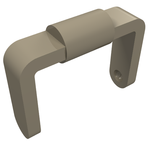 LEGO 95344 Minifigure, Utensil Bucket 1 x 1 x 1 Handle / Scooter Stand in Dark Tan - Authentic LEGO Part
