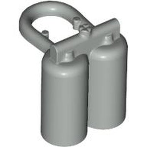 LEGO 3838 Minifigure Air Tanks in Light Gray - Authentic LEGO Part
