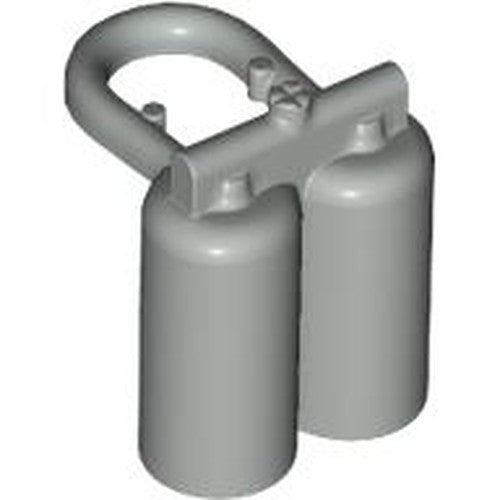 LEGO 3838 Minifigure Air Tanks in Light Gray - Authentic LEGO Part