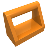 LEGO 2432 Tile, Modified 1 x 2 with Bar Handle in Orange - Authentic LEGO Part