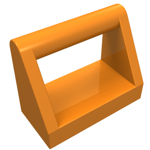 LEGO 2432 Tile, Modified 1 x 2 with Bar Handle in Orange - Authentic LEGO Part