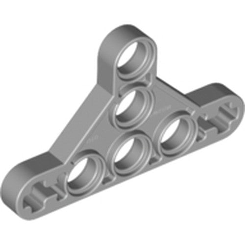 LEGO 99773 Technic, Liftarm, Modified Triangle Thin 3 x 5 with Short Supports in Light Bluish Gray - Authentic LEGO Part