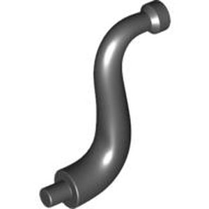 LEGO 43892 Animal Body Part / Plant, Tail / Trunk / Tentacle / Tongue / Vine / Tree Branch (Short Tip) in Black - Authentic LEGO Part