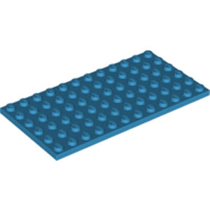 LEGO 3028 Plate 6 x 12 in Dark Azure - Authentic LEGO Part