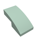 LEGO 11477 Slope, Curved 2 x 1 x 2/3 in Sand Green - Authentic LEGO Part
