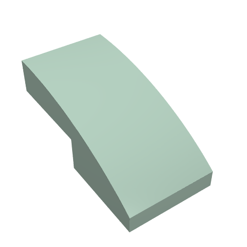 LEGO 11477 Slope, Curved 2 x 1 x 2/3 in Sand Green - Authentic LEGO Part