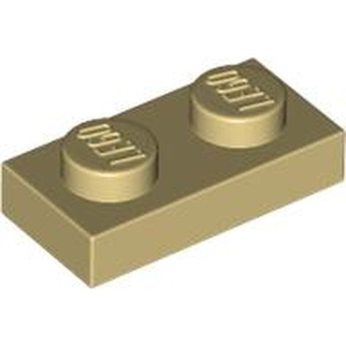 LEGO 3023 Plate 1 x 2 in Tan - Authentic LEGO Part
