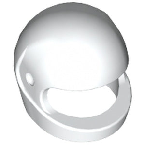 LEGO 2446 Minifigure, Headgear Helmet Motorcycle (Standard) in White - Authentic LEGO Part