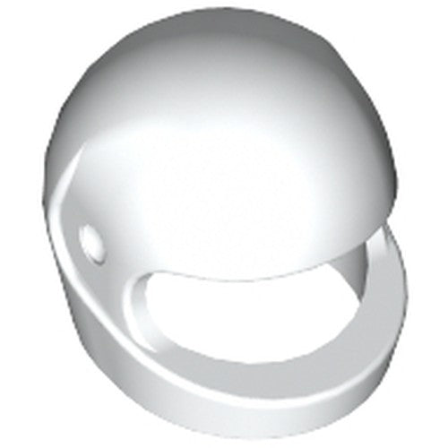 LEGO 2446 Minifigure, Headgear Helmet Motorcycle (Standard) in White - Authentic LEGO Part