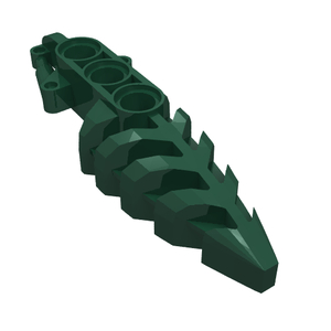 LEGO 50858 Bionicle Foot Visorak with 3 Pin Holes in Dark Green - Authentic LEGO Part