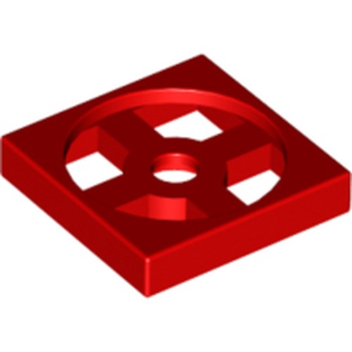 LEGO 3680 Turntable 2 x 2 Plate, Base in Red - Authentic LEGO Part