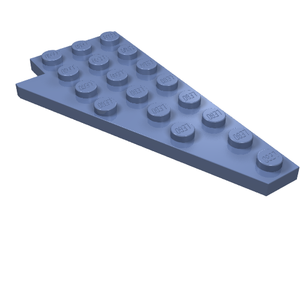 LEGO 3934 Wedge, Plate 8 x 4 Wing Right in Sand Blue - Authentic LEGO Part