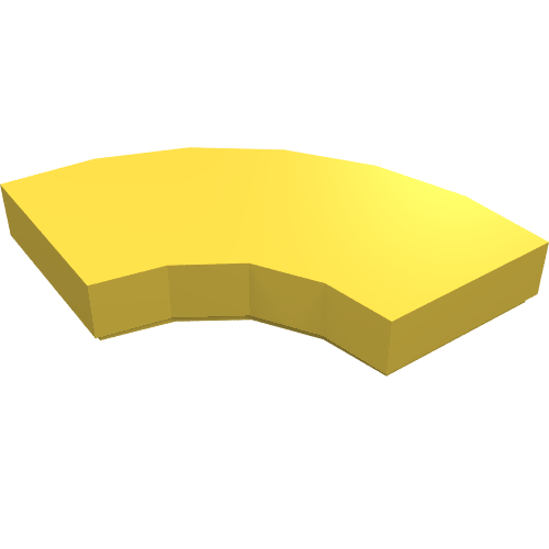 LEGO 27925 Tile, Round Corner 2 x 2 Macaroni in Yellow - Authentic LEGO Part
