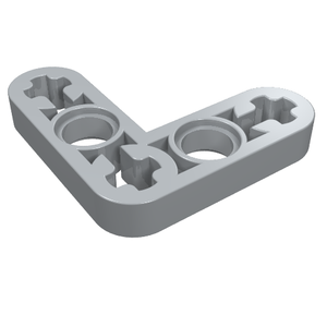 LEGO 32056 Technic, Liftarm, Modified Bent Thin L-Shape 3 x 3 in Light Bluish Gray - Authentic LEGO Part