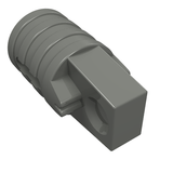 LEGO 30552 Hinge Cylinder 1 x 2 Locking with 1 Finger and Axle Hole on Ends with Slots - Main Product Image