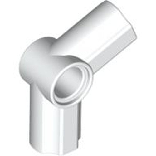LEGO 32015 Technic, Axle and Pin Connector Angled #5 - 112.5 degrees in White - Authentic LEGO Part