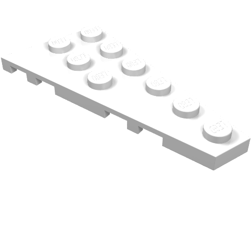 LEGO 54383 Wedge, Plate 6 x 3 Right in White - Authentic LEGO Part