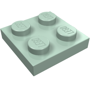 LEGO 3022 Plate 2 x 2 in Sand Green - Authentic LEGO Part