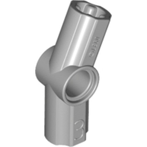 LEGO 32016 Technic, Axle and Pin Connector Angled #3 - 157.5 degrees in Light Bluish Gray - Authentic LEGO Part