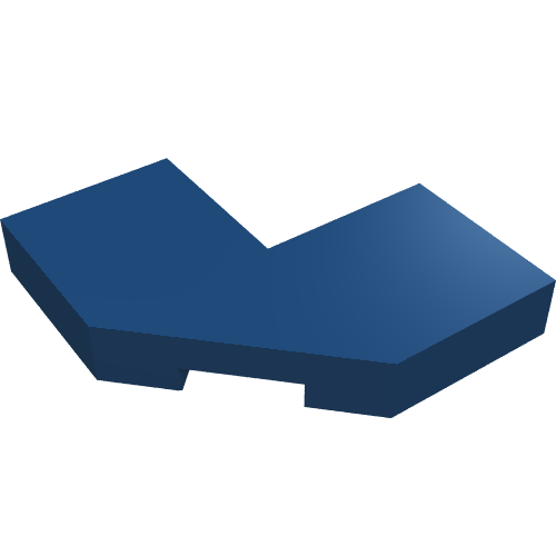 LEGO 27263 Tile, Modified Facet 2 x 2 in Dark Blue - Authentic LEGO Part