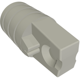 LEGO 53923 Hinge Cylinder 1 x 2 Locking with 1 Finger and Axle Hole on Ends without Slots in Light Bluish Gray - Authentic LEGO Part