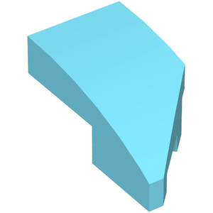 LEGO 29120 Wedge 2 x 1 x 2/3 Left in Medium Azure - Authentic LEGO Part