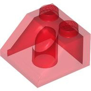 LEGO 3039 Slope 45 2 x 2 in Trans-Red - Authentic LEGO Part