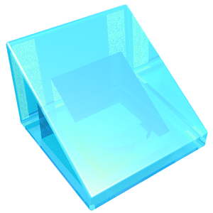 LEGO 54200 Slope 30 1 x 1 x 2/3 in Trans-Light Blue - Authentic LEGO Part
