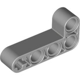 LEGO 32140 Light Bluish Gray Technic, Liftarm, Modified Bent Thick L-Shape 2 x 4 in Light Bluish Gray - Authentic LEGO Part