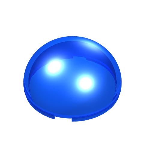 LEGO 86500 Cylinder Hemisphere 4 x 4 in Trans-Dark Blue - Authentic LEGO Part