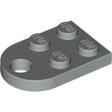 LEGO 3176 Plate, Modified 2 x 3 with Hole in Light Gray - Authentic LEGO Part