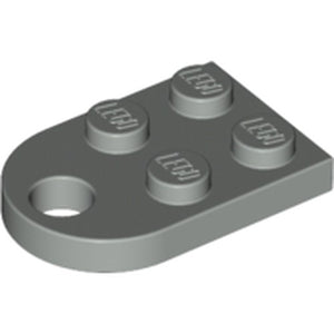 LEGO 3176 Plate, Modified 2 x 3 with Hole in Light Gray - Authentic LEGO Part