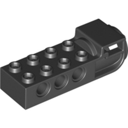 LEGO 18585 Technic, Brick Modified 2 x 4 with Pin Holes and Flywheel Socket (Ninjago Airjitzu Flyer Handle) - Main Product Image