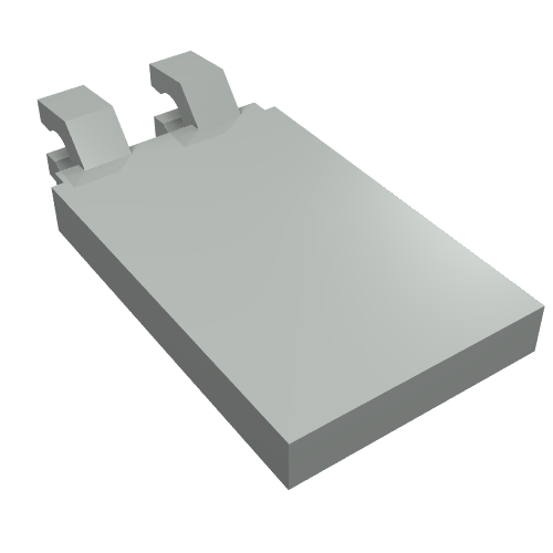 LEGO 30350a Tile, Modified 2 x 3 with 2 Clips Angled - Main Product Image