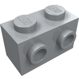 LEGO 11211 Brick Special 1 x 2 with 2 Studs on 1 Side in Light Bluish Gray - Authentic LEGO Part