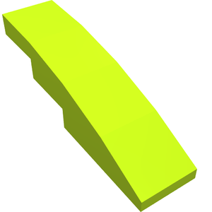 LEGO 61678 Slope, Curved 4 x 1 in Lime - Authentic LEGO Part