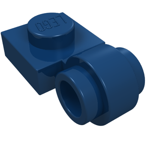 LEGO 4081b Plate, Modified 1 x 1 with Light Attachment - Thick Ring in Dark Blue - Authentic LEGO Part