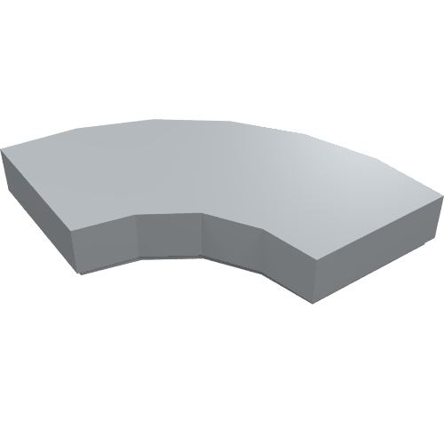LEGO 27925 Tile, Round Corner 2 x 2 Macaroni in Light Bluish Gray - Authentic LEGO Part