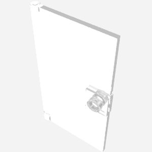 LEGO 60616 Door 1 x 4 x 6 with Stud Handle in Trans-Clear - Authentic LEGO Part