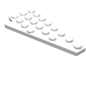 LEGO 3934 Wedge, Plate 8 x 4 Wing Right in White - Authentic LEGO Part