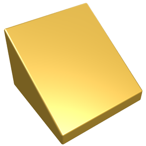 LEGO 54200 Slope 30 1 x 1 x 2/3 in Metallic Gold - Authentic LEGO Part