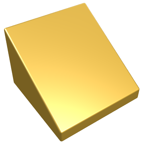 LEGO 54200 Slope 30 1 x 1 x 2/3 in Metallic Gold - Authentic LEGO Part