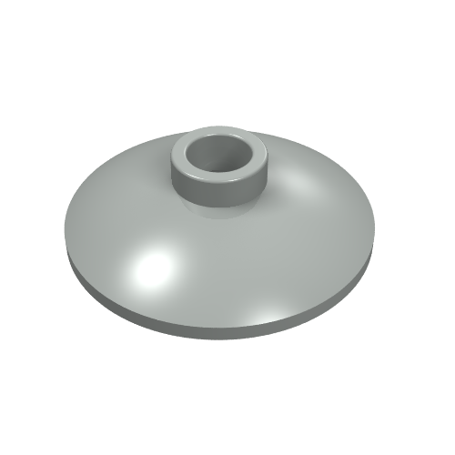 LEGO 4740 Dish 2 x 2 Inverted (Radar) in Light Gray - Authentic LEGO Part