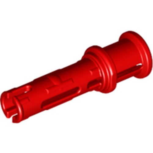 LEGO 32054 Technic, Pin 3L with Friction Ridges and Stop Bush in Red - Authentic LEGO Part